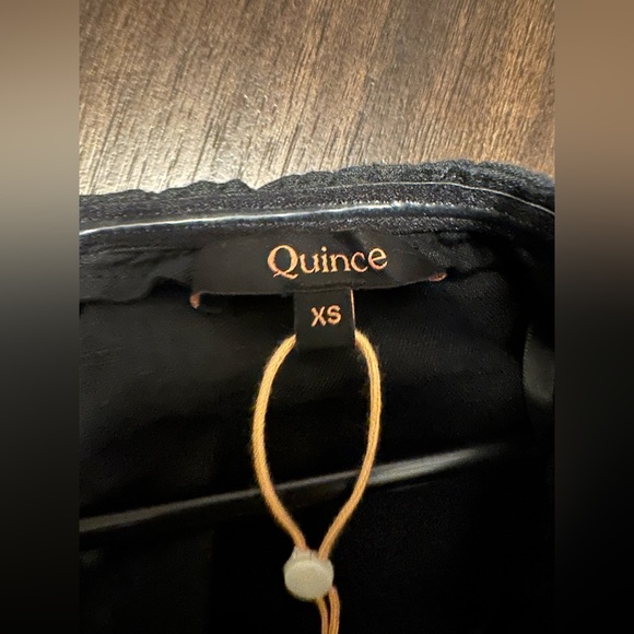 Quince 100% European Linen Strapless Maxi Dress XS in Black - Picture 5 of 9